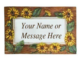 Personalized Sunflower Plaque item 681B   Decorative Plaques
