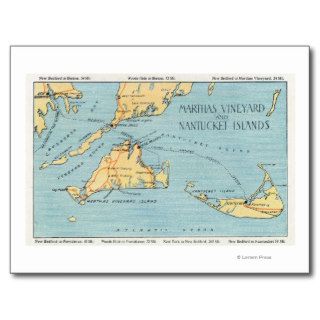 Martha's Vineyard & Nantucket Islands Post Cards