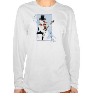 Rock 'N' Roll Snowman Shirt