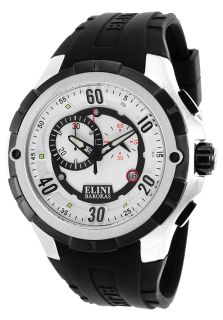 Elini Barokas 10005 02 SB  Watches,Trespasser Chronograph Black Silicone White Dial, Casual Elini Barokas Quartz Watches