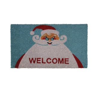 Rubber cal Santa Claus Is Back Coir Doormat (18x30)