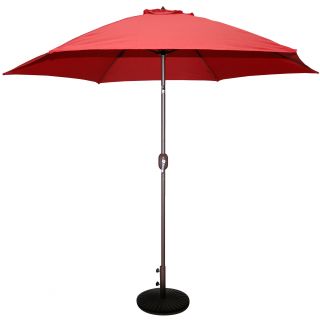 Tropishade Tropishade 9 foot Bronze Aluminum Red Market Umbrella Red Size 9 foot