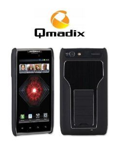 Qmadix Metalix Snap On Case / Cover for Motorola Droid RAZR MAXX (Black) 