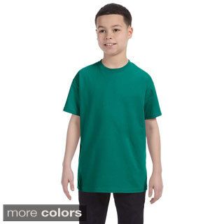 Jerzees Youth Boys Heavyweight Blend T shirt Orange Size XL (18 22)