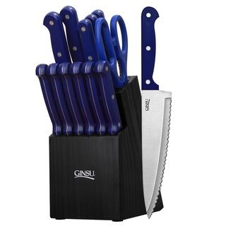 Ginsu Essentials Series 14 piece Blue Cutlery Set