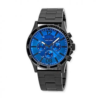 Caravelle New York Men's Black Chronograph Bracelet Watch