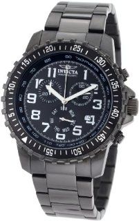 Invicta Men's 1328 Chronograph Black Dial Two Tone Stainless Steel Watch Invicta Watches
