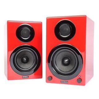 Aktimate Micro Red 2 way Active Speaker System with iPod Dock   Players & Accessories