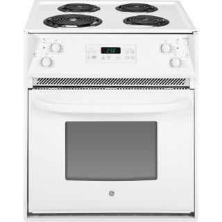 GE 27 in 3 cu ft Self Cleaning Drop In Electric Range (White)