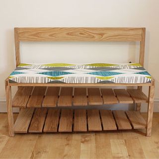hall bench with shoe storage by a+b furniture