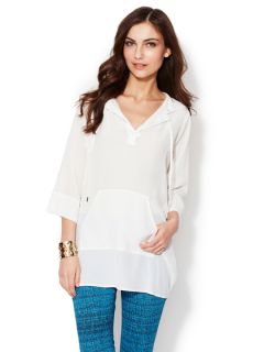 Silk Hoodie Tunic by Rebecca Taylor