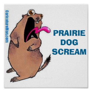 Dramatic Prairie Dog Poster Of Fear 