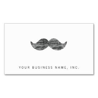 Black Mustache Business Card Template