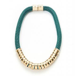 classic emerald statement necklace by apache rose london