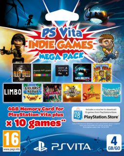 PS Vita Indie Games Mega Pack   Includes 4GB Memory Card      PS Vita