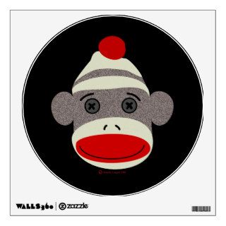 Sock Monkey Face Wall Graphic