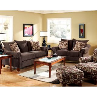 Furniture Of America Chelmsfort 2 piece Transitional Fabric Sofa And Loveseat Set