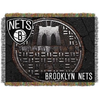 Nba Brooklyn Nets Photo Real Woven Tapestry Throw