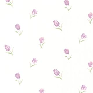 Orchid Purple Rose Toss Wallpaper