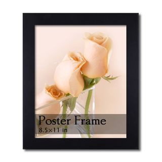 Adeco Black Wooden Poster/ Picture Frame (8.5 X 11 Inches) Black Size Other