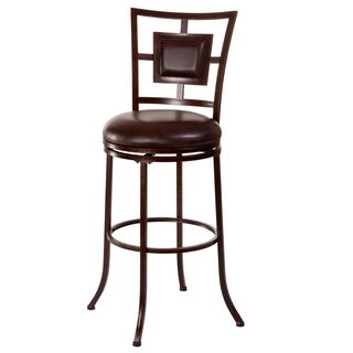 Foxholm Dark Brown And Copper Counter/ Bar Stool