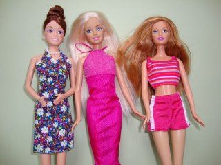 A Set of 6 Outfits and 3 Pairs of Shoes Made to Fit the Barbie Doll Toys & Games