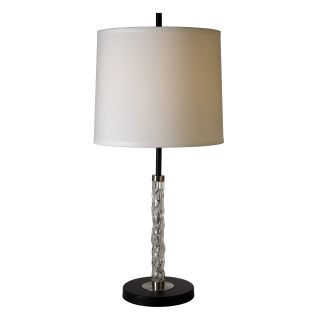 Allegro Clear Textured Glass Table Lamp