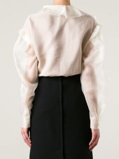 Lanvin Ruffle Placket Blouse