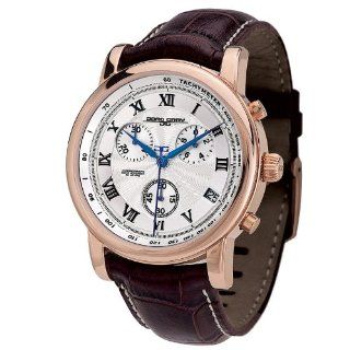 Jorg Gray JG7200 12   Men's Swiss Chronograph Watch, Date Display, Sapphire Crystal, Leather Straps Watches