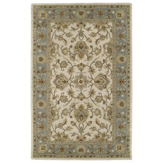 Hand tufted Lawrence Beige Kashan Wool Rug (80 X 110)