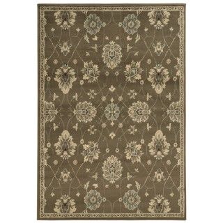Style Haven Casual Floral Brown/ Beige Area Rug (710 X 10) Beige Size 8 x 10
