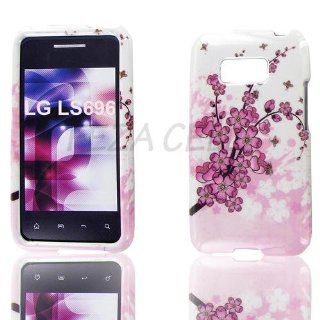 LG LS696 (Optimus Elite) Spring Flowers Protective Case Cell Phones & Accessories