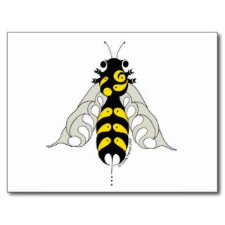 Tribal honey bee post card