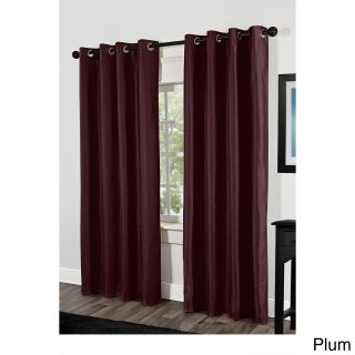 Amalgamated Textiles Inc. Shantung Thermal Insulated Grommet Top 84 Inch Curtain Panel Pair Purple Size 54 x 84