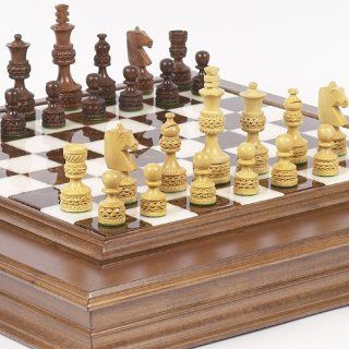 Monte Carlo Deluxe Chessmen & Alabastro Luxury Cabinet Board From Italy Toys & Games