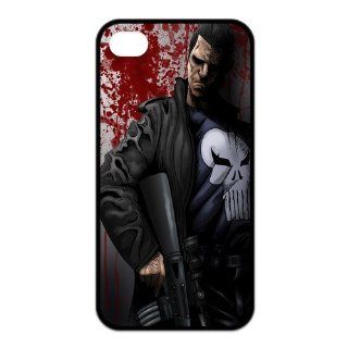 Protective Creative Cases Comic Superhero Punisher Case For Iphone 4 4s With Durable TPU Sides Ip4 AX61302 Cell Phones & Accessories