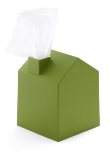 Nose Place Like Home Tissue Holder in Green  Mod Retro Vintage Bath