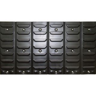 Metal Wall-Mount Rack With 24 Bins  Racks