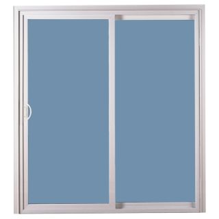 ReliaBilt 311 Series 58.75 in Clear Glass Vinyl Sliding Patio Door