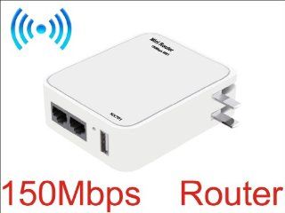 Fortech MI2 Wireless 150M Mini Travel Wifi Router AP Mode HX701 (White) Cell Phones & Accessories