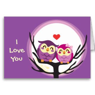 Owl Love Couple Card