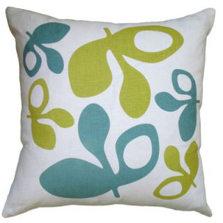 Balanced Design Hand Printed Pods Pillow LPOD Color Blue/Yellow