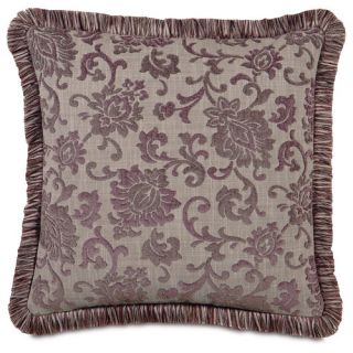 Mica Polyester Decorative Pillow with Brush Fringe