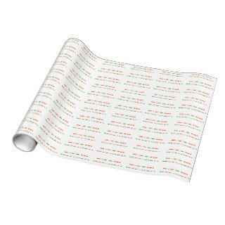 Merry Christmas in Morse Code Gift Wrap