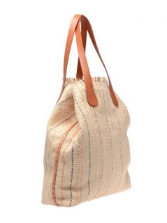 Henry Cuir Hand woven Canvas And Leather Shopper Bag