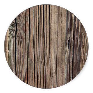 Weathered Wood Grain Plank Background Template Stickers