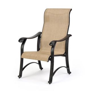 Venice Desert Bronze Weather resistant Dining Arm Chairs (set Of 2)
