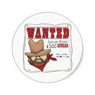 Wanted Poster Stickers