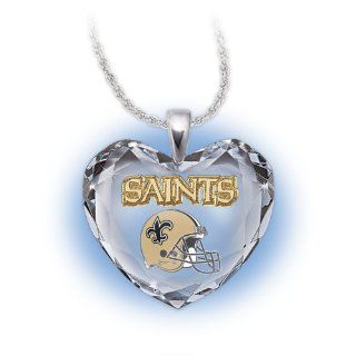 NFL New Orleans Saints Pendant Necklace Go Saints by The Bradford Exchange Jewelry