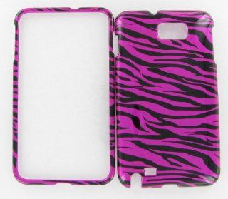 Samsung I717 (Galaxy Note) Zebra On Hot Pink Protective Case Cell Phones & Accessories